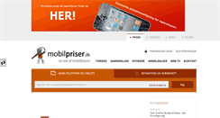 Desktop Screenshot of mobilpriser.dk
